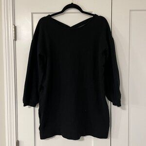 American Eagle Sweater Mini Dress with Criss Cross Back